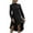 Black, variant on Lindreshi Fall Dresses for Women 2025 Homecoming Dresses Women Fashion Casual Solid Long Sleeve Round Neck Irregular Skirt Dress
