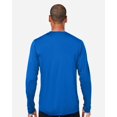 thumbnail image 3 of CORE365 CE10L Unisex Capital Long Sleeve Performance T-Shirt-True Royal-L, 3 of 6