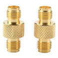 thumbnail image 1 of 2 piezas SMA hembra a RP SMA hembra RF conector adaptador coaxial convertidor de prueba, 1 of 12