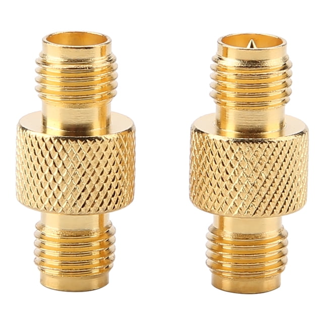 2 piezas SMA hembra a RP SMA hembra RF conector adaptador coaxial convertidor de prueba