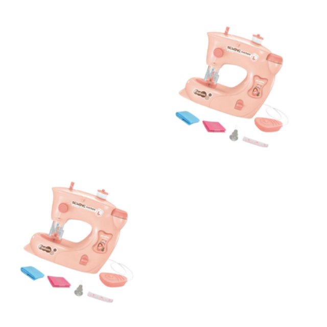 relayinert 1/2/3 Compact Children Sewing Machine Fun and Educational Tool for Home Sewing Projects pink 2PCS