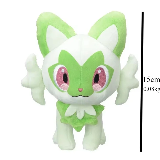 MINISO Gengar Peluche Pansear Oshawott Lugia Peluches Scorbunny Caterpie Butterfree Muñeco de Peluche Juguetes de Anime Pasatiempos Regalo para Niños
