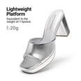 thumbnail image 6 of DREAM PAIRS Women's Platform Block Heel Mule Sandals, Square Toe Ankle Strap Slip On Comfortable Heeled Sandals for Party Wedding Shoes, 6 of 6
