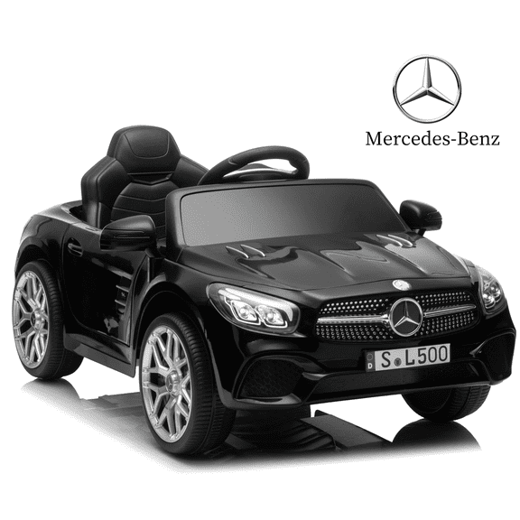 Licensed Benz CLS 350 12V Electric Ride on Toys with Bluetooth Music, LED Lights, Spring Suspension, Power Car Wheels, Electric Car for Kids with Parent Remote Control (Black)