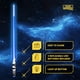 thumbnail image 5 of Palillos tipo espada láser ChopSabers, LED azules, 1 par, 5 of 8