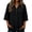 Black, variant on Linen Tops for Women Henley Shirts Loose Beach Clothes Western Frayed Casual Summer Gauze Shirts Boho Tops with Raw Hem Tassel Cotton Linen Shirts V Neck Short Sleeve Blouses,Black,L