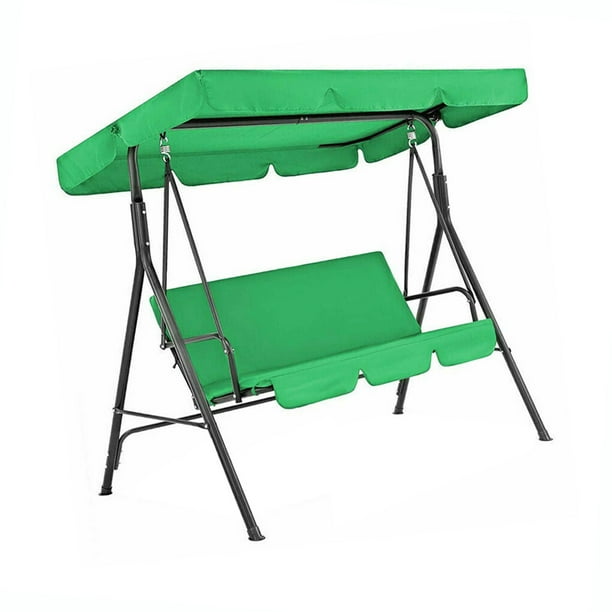 Columpio Wosthever para 3 personas Cubierta de Asiento Dosel Verde