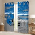thumbnail image 2 of Homewish Football Print Blackout Curtains Set of 2 (52x84 Each) for Female Men Adults,Sport Theme Window Curtains,Ball Gamer Curtains and Drapes,Ultra Soft Home Decor, 2 of 6