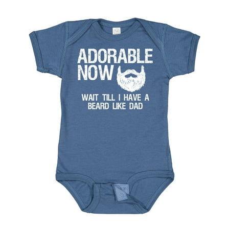 

Inktastic Adorable Now...Wait Till I Have a Beard Like Dad in White Gift Baby Boy Bodysuit