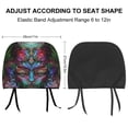 thumbnail image 2 of Rock Tool Band Car Headrest Cover 2 Pcs Vehicles Seat Pillow Cover Protector Accessories Decor Auto Front/Rear Seats Head Rest Cover 2 Pcs Universal Fit Most Cars Sedan SUV Van, 2 of 7