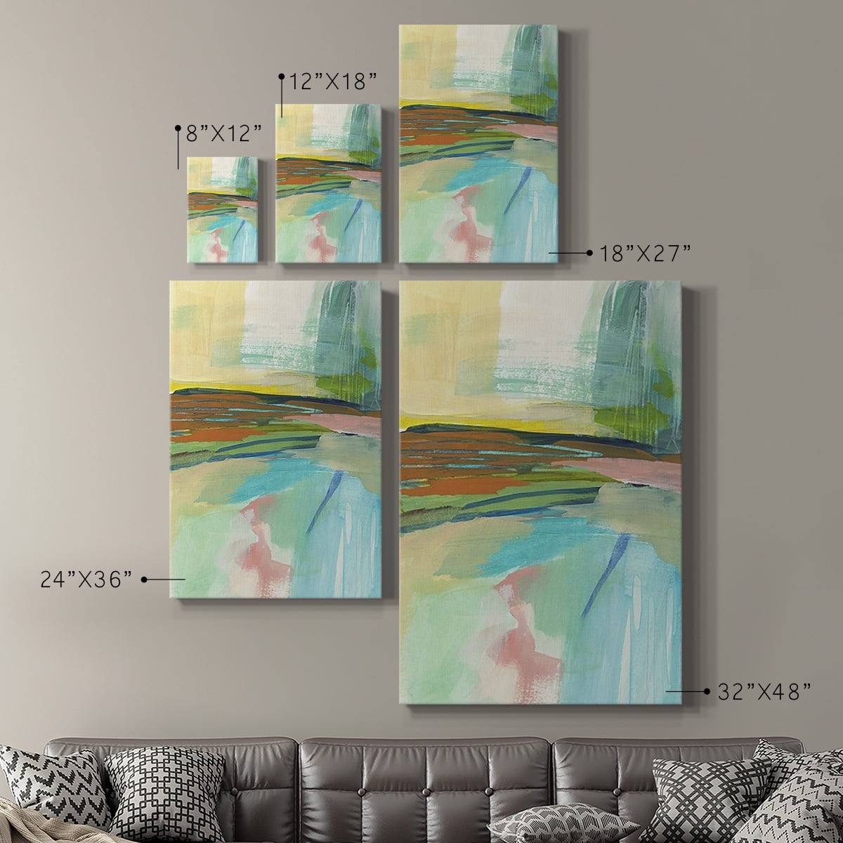 Radiant Horizon IV Premium Gallery Wrapped Canvas - Ready to Hang