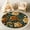 Color 1, variant on Washable Non Slip 4ft Round Rug, Donut Pink Yellow Frosted Donuts Pastel Green Circle Area Rugs with Tassels Carpet for Nursery Bedroom Living Room Playroom Tent rug Tent Castle
