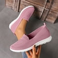 thumbnail image 4 of Mfakffe Womens Breathable Knit Slip On Walking Shoes Lightweight Comfort Flat Sneakers Casual Non-Slip Daily Loafer Shoes, 4 of 4