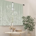 thumbnail image 5 of Floral Kitchen Curtains Small Wildflower Cafe Curtains Green Leaves Plant Botanical Rod Pocket Farmhouse Sage Herb Living Room Bedroom Window Drape Treatment Fabric 2 Panels 27.5 x 36 Inch, 5 of 6