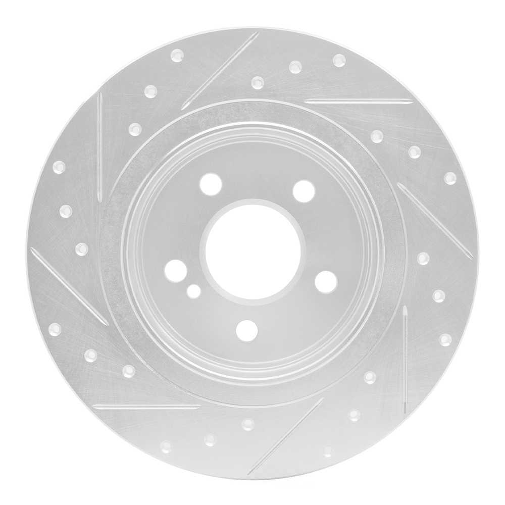 Dynamic Friction Company 631-63086R DFC Brake Rotor - Drilled And Slotted - Silver