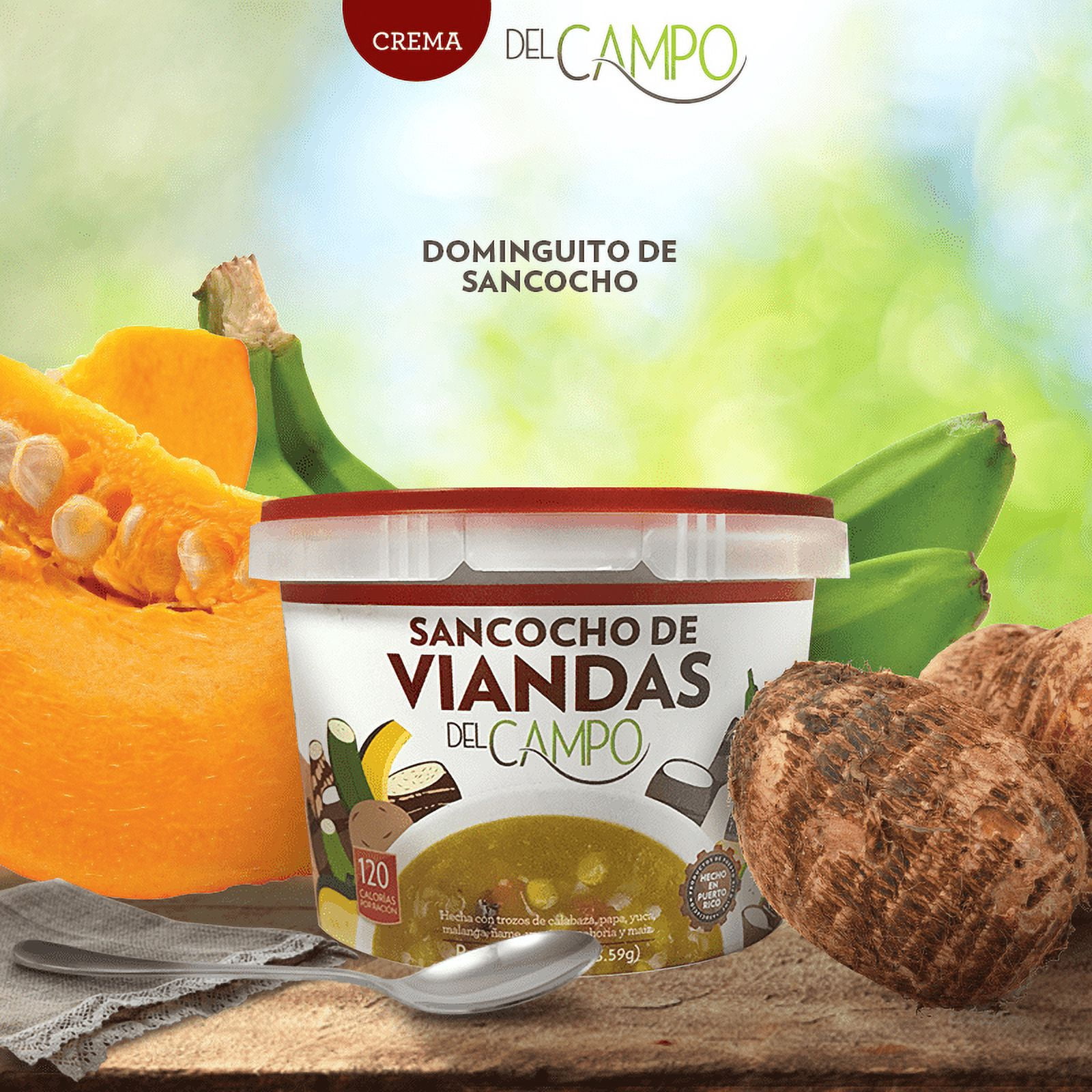 Del Campo Sancocho De Viandas, Low Fat, Cholesterol Free, 16oz Plastic Tub (Frozen)