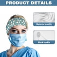thumbnail image 5 of Jiueut Easter Rabbit Nurse Button Headband Nurse Headbands with Buttons for Mask 2 Piece Elastic Sports Headbands Thick Non-Slip Hair Bands for Women and Men Sports Headbands, 5 of 7