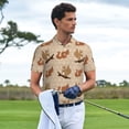 thumbnail image 5 of Balery Cartoon Squirrel Printed Men’s Short Sleeve Polo Shirt, Midweight Men's Shirt,Golf Polo shirts -4X-Large, 5 of 8