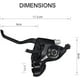 thumbnail image 2 of 2 uds profesional 3x7/8 21/24 velocidad bicicleta MTB bicicleta palanca de freno derecho izquierdo palanca de cambios bicicleta de montaña palanca de freno de velocidad variable, 2 of 5