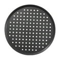 thumbnail image 1 of Steel Perforated Pizza Baking Pan Ideal For Cheesy Pizza Gourmet Bakes Durable Non Sticky Perfect For Home Oven Commercial Kitchen Use, 1 of 3