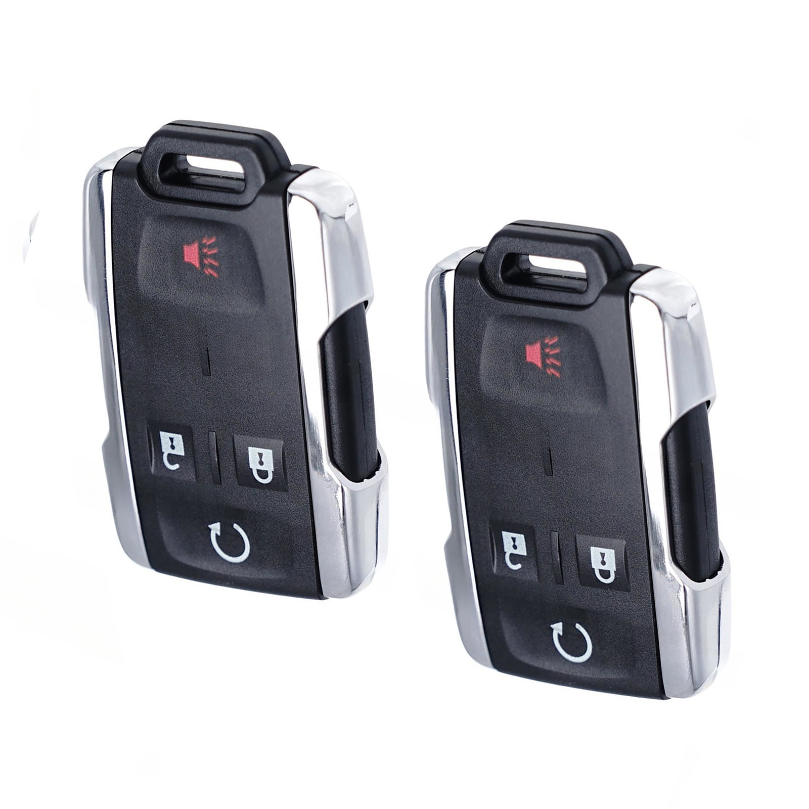 2-Pack Remote Key Fob Built-in Chip for Chevrolet Silverado 2014-2018 4 Button Car Key