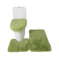 thumbnail image 1 of Labymos 3PCS Bath Mat Toilet Lid Cover U-Shaped Rug Non Slip Soft Floor Rug Water, 1 of 6