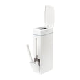 thumbnail image 1 of Cubo de basura para baño con escobilla de inodoro, organizador de basura, fácil de usar, práctico, ligero, con tapa a presión., 1 of 8