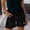*Black, variant on Women's Drawstring Waist Shorts, Casual Elastic Waist Summer Beach Pants with Pockets Khaki,Women's Plus L