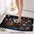 thumbnail image 6 of Sports Doormat Outdoor Entrance 16"x24", Football Basketball Baseball Ball Games Absorb Moisture Dirt Door Mats, Non-Slip Rubber Backing Floor Mats Indoor, Low-Profile Front Door Rugs, 6 of 9