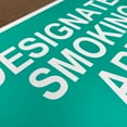 thumbnail image 2 of TRADESAFE Designated Smoking Area Sign, Smokers Outpost Sign 14” x 10”, 40 Mil Aluminum Wall Signs, 2 of 6