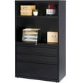 thumbnail image 5 of Lorell, LLR66205, 36" Lateral File Drawer Combo Unit, 1 Each, Black, 5 of 7