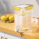 thumbnail image 5 of Hervidor de agua fría para cocina, hervidor de agua fría, gran capacidad, grifo grueso, olla de almacenamiento de bebidas sellada para cocina, color amarillo - 4.5L, 5 of 5