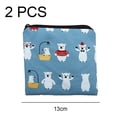 thumbnail image 2 of Laklulu Paquete de 2 bolsas de almacenamiento de toallas sanitarias con cremallera, 2 of 5