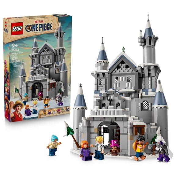 LEGO ONE PIECE Battle at Drum Castle - Building Toy for Boys & Girls, Ages 9 - With 5 Minifigures - Playset for Kids & Anime Fans - Gift for Birthdays - 75645