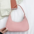 Fashion Women Pure Color Mini Underarm Hobos Bags Top handle Handbag Pink Shoulder Bags for