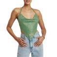 thumbnail image 3 of SAYOO Chaleco de cintura brillante para mujer SAYOO  moda, 3 of 9