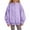 Purple, variant on GiLiling Kids Teen Boys Girls Zip Up Hoodie Long Sleeve Warm Fleece Sweatshirt Oversized Jacket with Pockets Casual Fall Fashion Outfit (Purple, 5-6 Years)