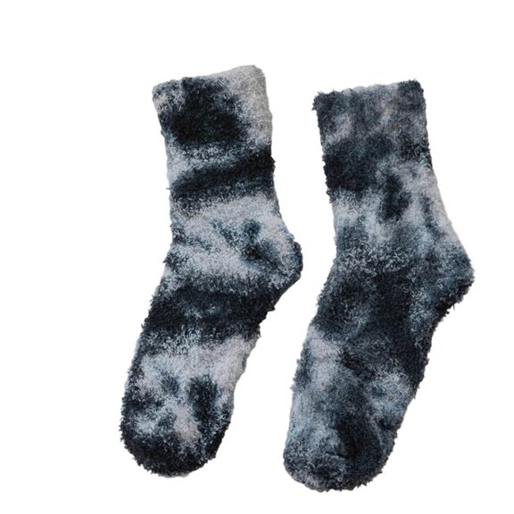 Wensltd Women Crew Socks Breathable Winter Socks Mid Tube Thick Warm Fleece Floor Sock