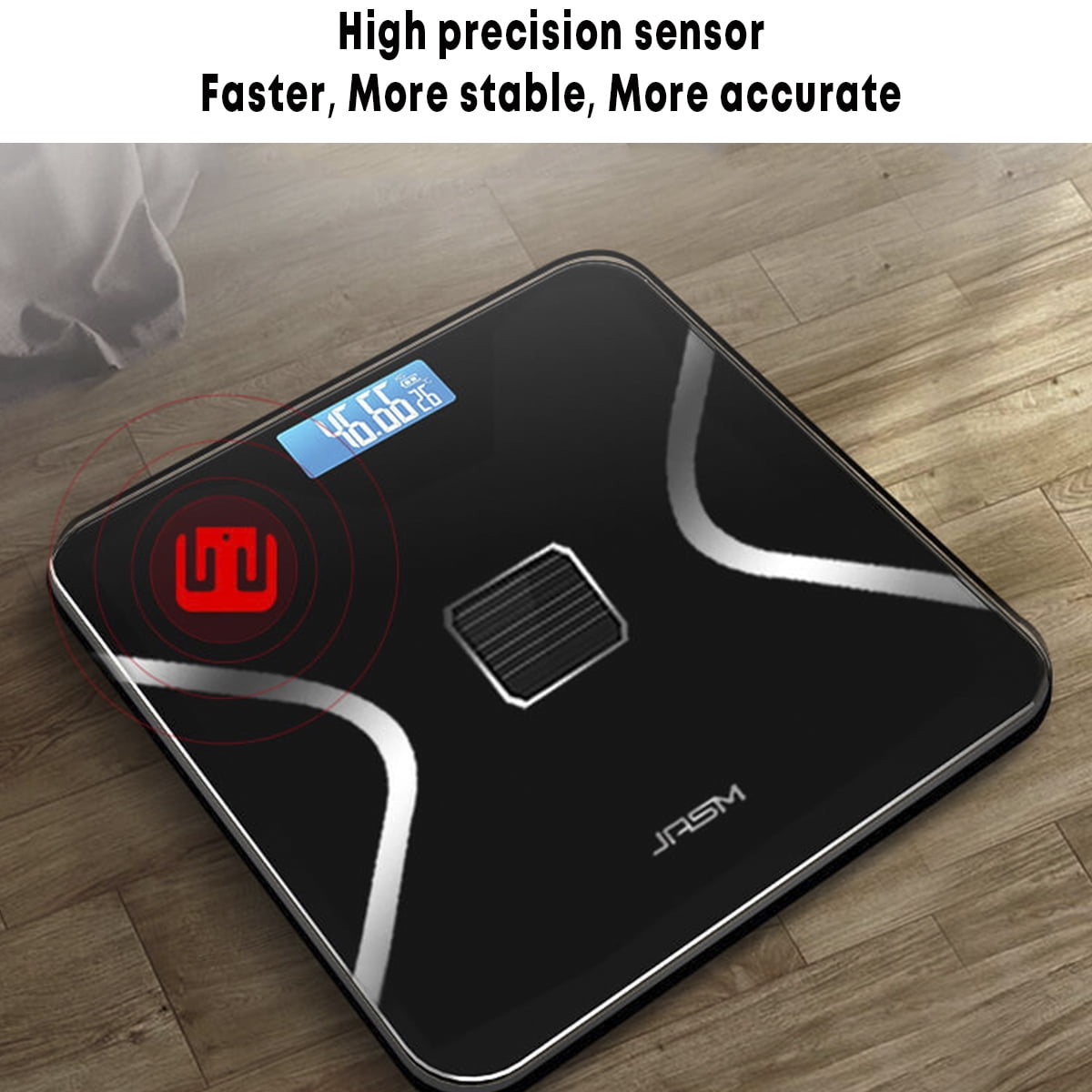 LCD Digital Smart Body Fat Scale Body Compositio Analyzer Weight Loss Balance Fitness Tester USB