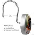 thumbnail image 3 of HemaKayy 12 Pcs Decorative Shower Curtain Hooks - Stainless Steel Rings for Bathroom Decor - Easy Glide & Secure Hold - Perfect Decoration for Bathroom Shower Rods - Animal Bear, 3 of 5