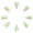 Green, variant on Silicone Nib Covers for Apple Pencil, 8 Pack, Anti-Slip and Scratch Protection, Black