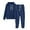 Navy, variant on Valora Women Fashion Outfit Women's Trousers Suit Sets for Wear Hooded Sweatshirt and Pant Tracksuit with Solid Color Comfortable Fit Easy Care Design for Everyday Performance