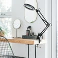 10X Swing Arm Table Lamp LED Illuminated Magnifier Light with Light