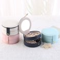 thumbnail image 3 of Jewelry Box Jewelry Box Double Layer Classification Storage Faux Leather Earrings Rings Jewelries Display Case for Home, 3 of 6