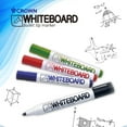 thumbnail image 5 of [Crown] Dry Erase Markers L, Black, Bullet Tip, 12 Count, 5 of 5