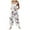 White, variant on Women Christmas Outfit Stylish Women's Festive Holiday Casual Jumpsuit Featuring Allover Print Design and Convenient Side Pockets for Everyday Comfort White XL