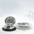 thumbnail image 3 of HIBIBUD 3 in 1 Kitchen Sink Drain Strainer Stopper with Basket,Plug Pop Up 304 Stainless Steel Anti-Clogging Stoppers Combo for Us Standard 3-1/2 inch Drain,Silver, 3 of 7