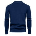 thumbnail image 4 of Men's Quarter Zip Knit Sweater Mock Neck Long Sleeve Regular Fit Casual Pullover, 4 of 5