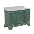 thumbnail image 4 of Katherine 48" Bathroom Vanity with Sage Green Cabinet and Carrara Marble Top, 4 of 5