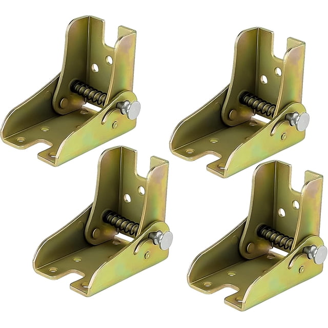 Verrous de Pieds de Table Pliants Flexibles, Charnières de Verrouillage Forcé à Ressort pour Meubles Robustes, Ensemble de 4 Pcs